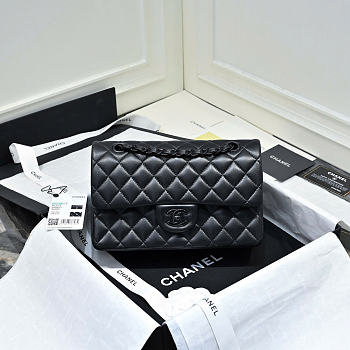 Bagsaaa Chanel Small Flap Bag Full Black - 23cm