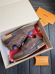 Bagsaaa Men's LV Trainers in brown Damier - 1