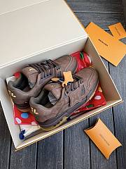 Bagsaaa Men's LV Trainers in brown Damier - 4