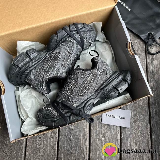 Bagsaaa 3XL Balenciaga Sneaker in black denim - 1