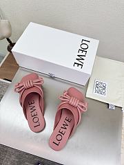 Bagsaaa Loewe Flamenco Knot mule in lambskin Pink - 3