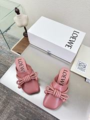 Bagsaaa Loewe Flamenco Knot mule in lambskin Pink - 2