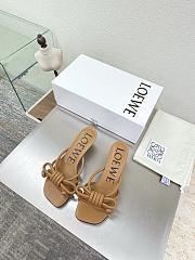 Bagsaaa Loewe Flamenco Knot sandal in lambskin brown - 1