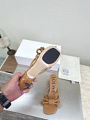 Bagsaaa Loewe Flamenco Knot sandal in lambskin brown - 3