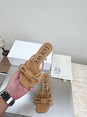 Bagsaaa Loewe Flamenco Knot sandal in lambskin brown - 2