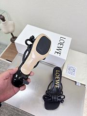 Bagsaaa Loewe Flamenco Knot sandal in lambskin black - 3