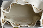 Bagsaaa Chanel Mini 25 Hobo Bag White Caviar & Gold Hardware - 22cm - 4