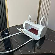 Bagsaaa New Collection 2026 Chanel Small Bowling Bag AS6143 White - 20.5cm - 3