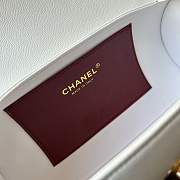 Bagsaaa New Collection 2026 Chanel Small Bowling Bag AS6143 White - 20.5cm - 4