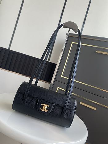 Bagsaaa New Collection 2026 Chanel Small Bowling Bag AS6143 Black - 20.5cm