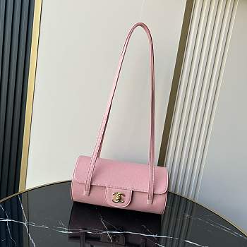 Bagsaaa New Collection 2026 Chanel Small Bowling Bag AS6143 Pink - 20.5cm