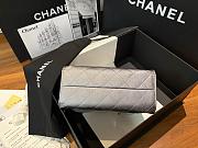 Bagsaaa Chanel 25 Hobo Bag in Metallic Grained Calfskin with Silver - 22cm - 4