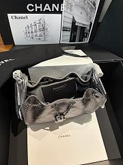 Bagsaaa Chanel 25 Hobo Bag in Metallic Grained Calfskin with Silver - 22cm - 2