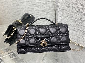 Bagsaaa My Dior Mini Bag Black Cannage Lambskin - 21cm