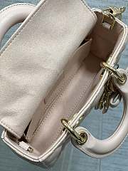 Bagsaaa Dior Mini Lady D-Joy Bag Rose Soupir Cannage Lambskin - 19cm - 2