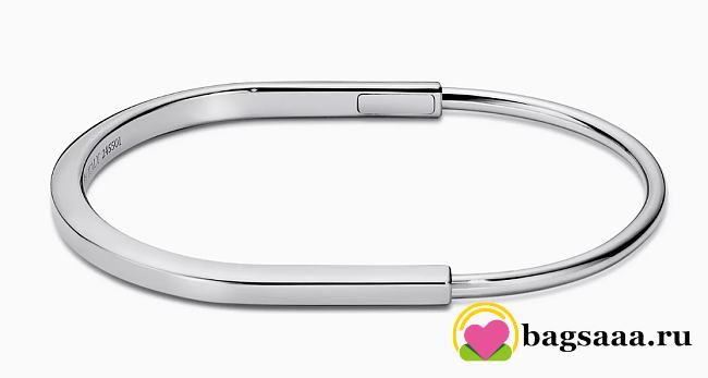 Bagsaaa Tiffany Lock Narrow Bangle in silver - 1