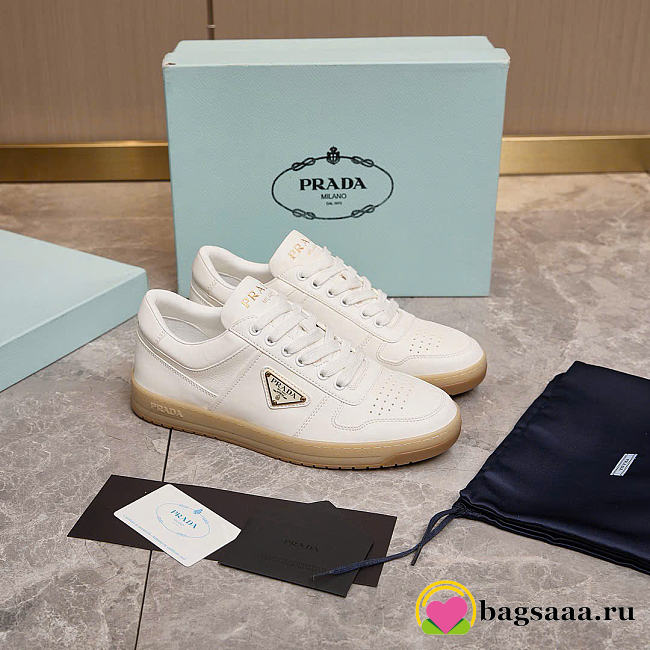 Bagsaaa Downtown nappa leather sneakers ivory - 1