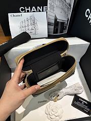 Bagsaaa New Collection 2026 Vanity with Chain AP5186 Beige & Black - 19.5cm - 3