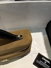 Bagsaaa New Collection 2026 Vanity with Chain AP5186 Beige & Black - 19.5cm - 2