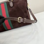 Bagsaaa Gucci Borsetto large boston bag 866734 dark brown suede - 38.5cm - 4