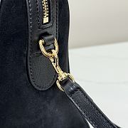 Bagsaaa Gucci Borsetto large boston bag 866734 black suede - 38.5cm - 2