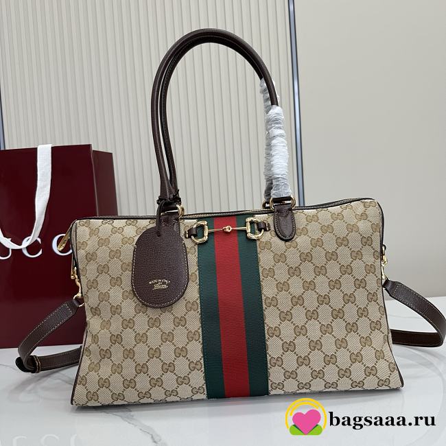 Bagsaaa Gucci Borsetto large boston bag 866734 beige - 38.5cm - 1