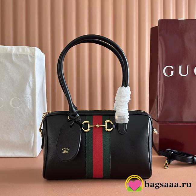 Bagsaaa Gucci Borsetto medium boston bag 866732 black - 28cm - 1