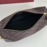 Bagsaaa Gucci Half Horsebit medium shoulder bag 860787 dark brown suede - 31.5cm - 2