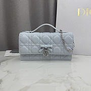 Bagsaaa My Dior Mini Bag Ice Blue Cannage Lambskin - 21cm - 1