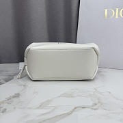 Bagsaaa Dior Bow Pouch White Supple Lambskin - 20cm - 3