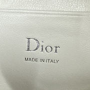 Bagsaaa Dior Bow Pouch White Supple Lambskin - 20cm - 2