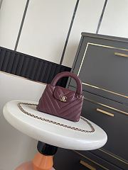 Bagsaaa Chanel Spring Summer 2026 Mini Shopping Bag AS4416 Burgundy - 19cm - 1