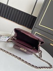 Bagsaaa Chanel Spring Summer 2026 Mini Shopping Bag AS4416 Burgundy - 19cm - 4