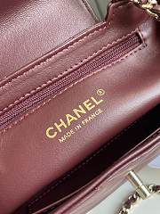 Bagsaaa Chanel Spring Summer 2026 Mini Shopping Bag AS4416 Burgundy - 19cm - 3