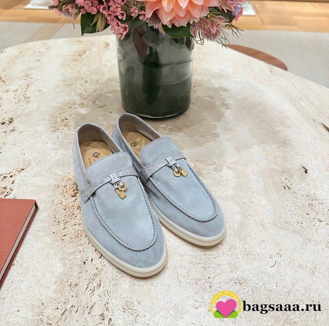 Bagsaaa Loro Piana Summer Charms Walk Croco Touch blue - 1