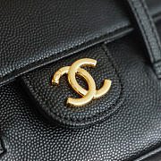 Bagsaaa Chanel Spring Summer 2026 Clutch with Leather Strap AP5068 black - 17cm - 2