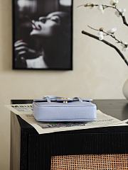 Bagsaaa Chanel Spring Summer 2026 Clutch with Leather Strap AP5068 light purple - 17cm - 2