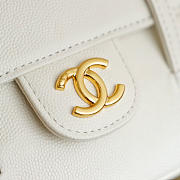Bagsaaa Chanel Spring Summer 2026 Clutch with Leather Strap AP5068 white - 17cm - 4