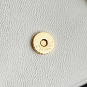 Bagsaaa Chanel Spring Summer 2026 Clutch with Leather Strap AP5068 white - 17cm - 3