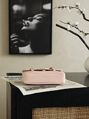 Bagsaaa Chanel Spring Summer 2026 Clutch with Leather Strap AP5068 light pink - 17cm - 3