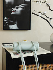 Bagsaaa Chanel Spring Summer 2026 Clutch with Leather Strap AP5068 light blue - 17cm - 2