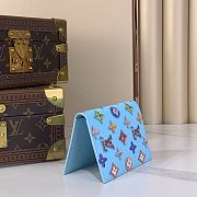 Bagsaaa 2026 Collection LV M28040 Passport Cover Blueberry - 14cm - 4