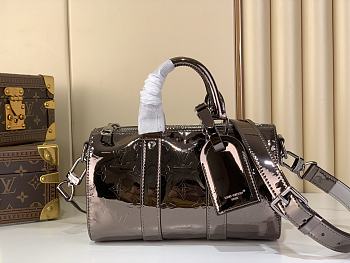 Bagsaaa LV M26903 Keepall Bandoulière 25 Gunmetal - 25cm