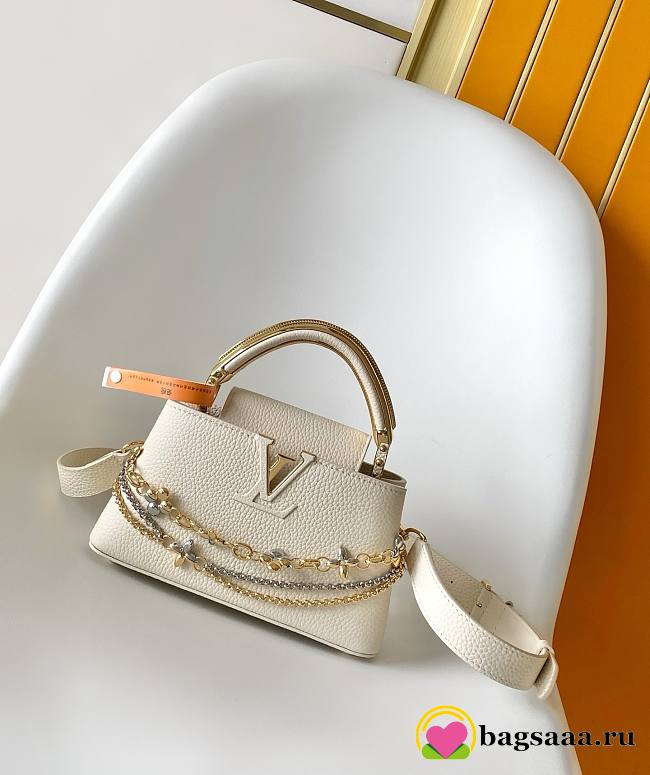 Bagsaaa LV M26345 Capucines East-West Mini Bag Vanilla - 22cm - 1