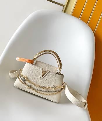 Bagsaaa LV M26345 Capucines East-West Mini Bag Vanilla - 22cm
