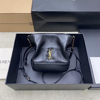 Bagsaaa YSL JAMIE mini shoulder pouch in lambskin 859174 black - 15.5cm