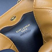 Bagsaaa YSL JAMIE mini shoulder pouch in lambskin 859174 brown - 15.5cm - 3