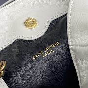 Bagsaaa YSL JAMIE mini shoulder pouch in lambskin 859174 blanc vintage - 15.5cm - 4