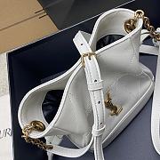 Bagsaaa YSL JAMIE mini shoulder pouch in lambskin 859174 blanc vintage - 15.5cm - 3