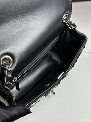 Bagsaaa Chanel Sequin Ribbon Mini Rectangular Flap bag black - 21cm - 3